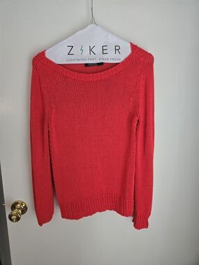 Ralph Lauren Red Crewneck Knit Sweater